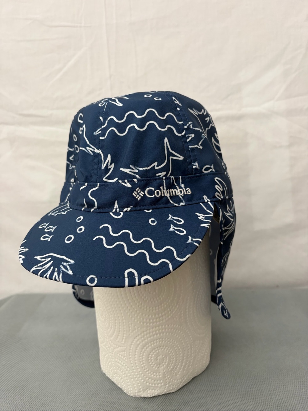 Columbia Kids Youth Ocean Print Sun Hat L/XL - New w/o Tags (F220)